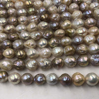 ELEISPL Wholesale 3 Stransd 12-15mm Natural Mixed Kasumi Pearls Loose String  #22000453-4