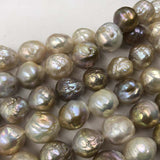 ELEISPL Wholesale 3 Stransd 12-15mm Natural Mixed Kasumi Pearls Loose String  #22000453-4