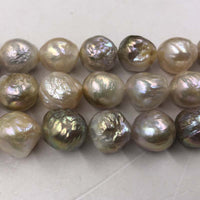 ELEISPL Wholesale 3 Stransd 12-15mm Natural Mixed Kasumi Pearls Loose String  #22000453-4