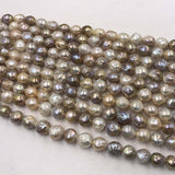 ELEISPL Wholesale 3 Stransd 12-15mm Natural Mixed Kasumi Pearls Loose String  #22000453-4