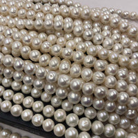 ELEISPL Wholesale 3 Strands 11-13mm Near Round White Loose FW Pearls Strings  #22000457