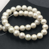 ELEISPL Wholesale 3 Strands 11-13mm Near Round White Loose FW Pearls Strings  #22000457