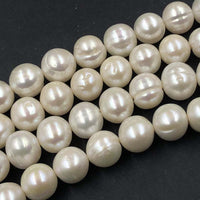 ELEISPL Wholesale 3 Strands 11-13mm Near Round White Loose FW Pearls Strings  #22000457