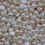 wholesale 100 pcs flat button 7.5-8mm freshwater pearl