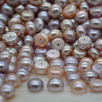 wholesale 100 pcs flat button 7.5-8mm freshwater pearl