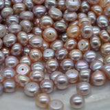 wholesale 100 pcs flat button 7.5-8mm freshwater pearl