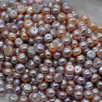 wholesale 100 pcs flat button 7.5-8mm freshwater pearl