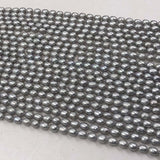 ELEISPL Lots 10 Strands 6-7mm Rice Shape Freshwater Gray Pearls Loose Full Holl Strings #22000461