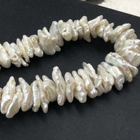 ELEISPL For 2 Strands Rare KeShi Pearls Loose Strings #22000462