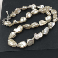 ELEISPL JEWELRY 16 inch Baroque Pearls Necklace 10-11*12-15mm Beads  #22000465-16