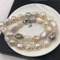 ELEISPL 11-13MM Baroque Multicolours Rare Pearls Necklace 18" #22000465-21