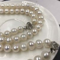 Wholesale 8mm White Freshwater Pearls Jewelry Necklace Bracelet Sets Etc #22000465-30