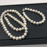 Wholesale 8mm White Freshwater Pearls Jewelry Necklace Bracelet Sets Etc #22000465-30