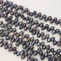 ELEISPL Wholesale Vairous Colors Loose Pearls Strings Potato Shape #22000472