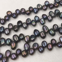 ELEISPL Wholesale Vairous Colors Loose Pearls Strings Potato Shape #22000472