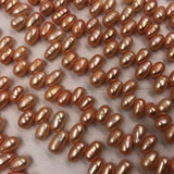 ELEISPL Wholesale Vairous Colors Loose Pearls Strings Potato Shape #22000472