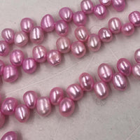 ELEISPL Wholesale Vairous Colors Loose Pearls Strings Potato Shape #22000472