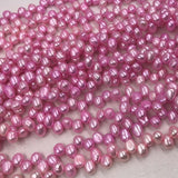 ELEISPL Wholesale Vairous Colors Loose Pearls Strings Potato Shape #22000472