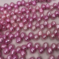 ELEISPL Wholesale Vairous Colors Loose Pearls Strings Potato Shape #22000472