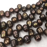 ELEISPL Wholesale Vairous Colors Loose Pearls Strings Potato Shape #22000472