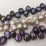 ELEISPL Wholesale Vairous Colors Loose Pearls Strings Potato Shape #22000472