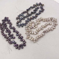 ELEISPL Wholesale Vairous Colors Loose Pearls Strings Potato Shape #22000472