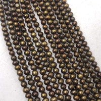 ELEISPL JEWELRY Wholesale 5-6mm Dark Colours Freshwater Cultured Pearls Loose Strings #22000478-3