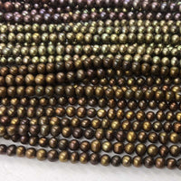 ELEISPL JEWELRY Wholesale 5-6mm Dark Colours Freshwater Cultured Pearls Loose Strings #22000478-3