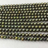 ELEISPL Wholesale 11 Strands Green Cultured Freshwater Loose Pearls Strings 5-6mm #22000476-5