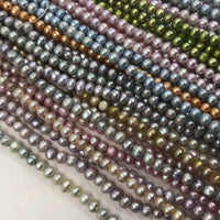 ELEISPL Wholesale 12 Strands 5-6mm Multi-colours Cultured Freshwater Loose Pearls Strings  #22000476-8