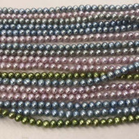 ELEISPL Wholesale 12 Strands 5-6mm Multi-colours Cultured Freshwater Loose Pearls Strings  #22000476-8