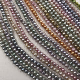 ELEISPL Wholesale 12 Strands 5-6mm Multi-colours Cultured Freshwater Loose Pearls Strings  #22000476-8