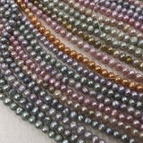 ELEISPL Wholesale 12 Strands 5-6mm Multi-colours Cultured Freshwater Loose Pearls Strings  #22000476-8