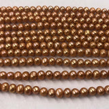 ELEISPL JEWELRY Wholesale  20 Strands 6-7mm Orange Freshwater Pearls Free Shipping #22000476-1