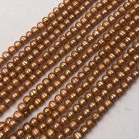 ELEISPL JEWELRY Wholesale  20 Strands 6-7mm Orange Freshwater Pearls Free Shipping #22000476-1