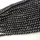 ELEISPL JEWELRY Wholesale 20 Strands 6mm Black Freshwater Pearls Free Shipping #22000477