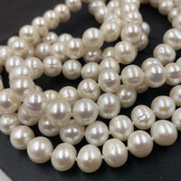 [ELEISPL]  50" Long Sweater Freshwater White Pearl Endless Style Necklace 9mm #22010047 Free Shipping