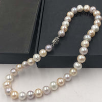 [ELEISPL] Luster 10-11mm Multi Colours Genuine Pearl Necklace #22010048