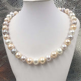 [ELEISPL] Luster 10-11mm Multi Colours Genuine Pearl Necklace #22010048