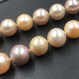 ELEISPL New 11-12mm Round Natural Multi Fresh Water Pearl Necklace #22010004