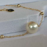 G18K 8mm Round Freshwater Pearl Bracelet