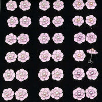 wholesale 36 pairs rose flower pink sterling silver earring freshwater pearl