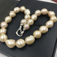 [ELEISPL] Huge 14-20mm Baroque Pearl Necklace #22010051