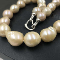 [ELEISPL] Huge 14-20mm Baroque Pearl Necklace #22010051