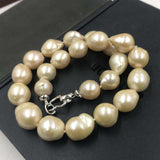 [ELEISPL] Huge 14-20mm Baroque Pearl Necklace #22010051