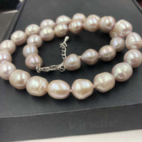 [ELEISPL] 10-11MM Light Purple Freshwater Pearl Necklace #22010053