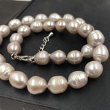 [ELEISPL] 10-11MM Light Purple Freshwater Pearl Necklace #22010053