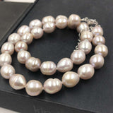 [ELEISPL] 10-11MM Light Purple Freshwater Pearl Necklace #22010053