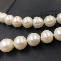 [ELEISPL] AA 11-12MM Near Round White FW Pearl Necklace 44cm Long #22010055