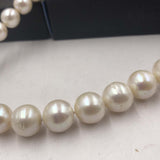 [ELEISPL] AA 11-12MM Near Round White FW Pearl Necklace 44cm Long #22010055